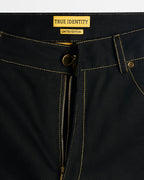 GOLDEN EMBELLISHED PANTS IN SELVEDGE DENIM