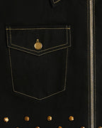 GOLDEN EMBELLISHED JACKET IN SELVEDGE DENIM